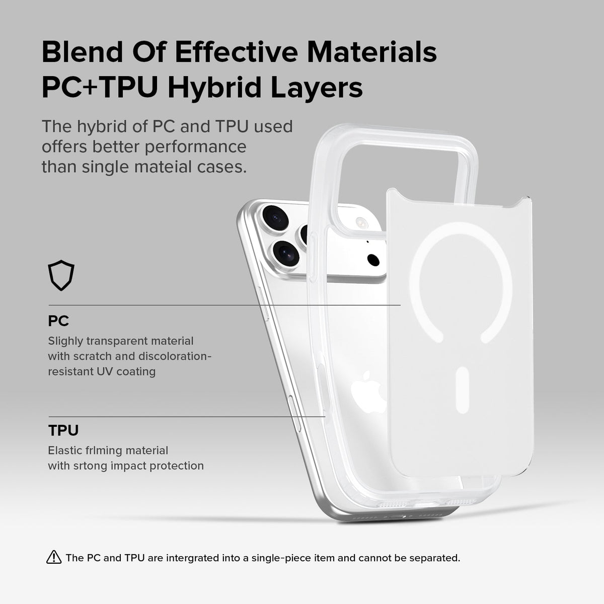iPhone 17 Pro Max | iPhone 18 Pro Max Back Cover Matte Finish Magnetic for Magsafe Matte Sides Smooth Touch Back Case for iPhone 17 Pro Max | iPhone 18 Pro Max Cover