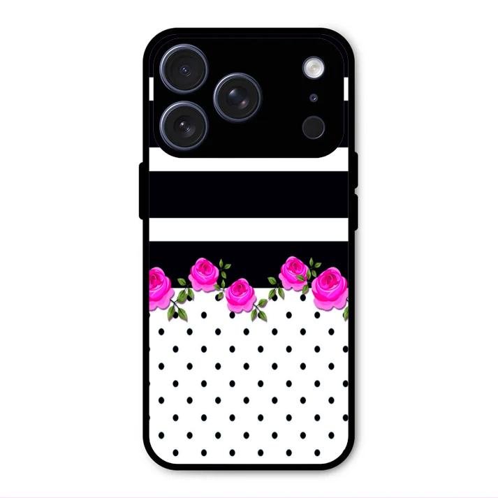 Elegant Rose Parad Glossy Metal Case Cover For iPhone 17 Pro Max