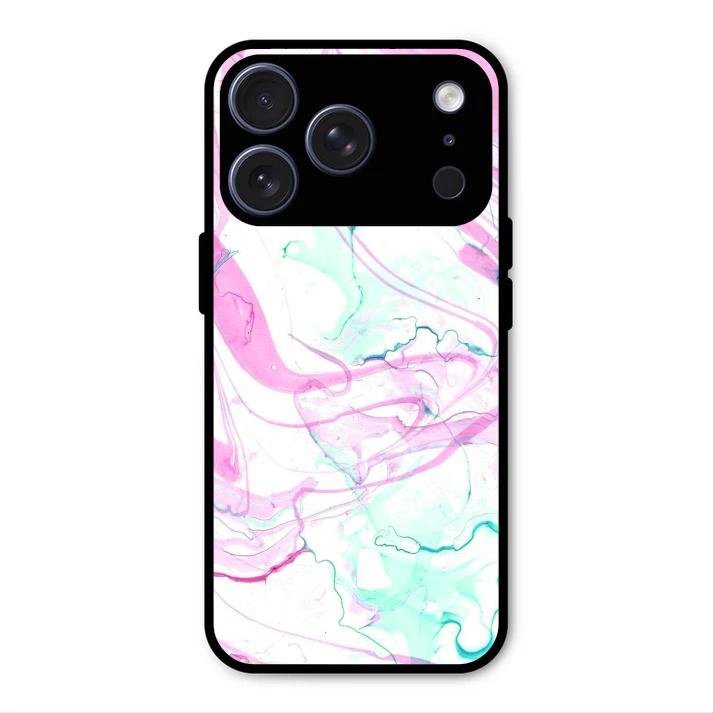 Fashion Marble Texture Glossy Metal Case Cover For iPhone 17 Pro Max