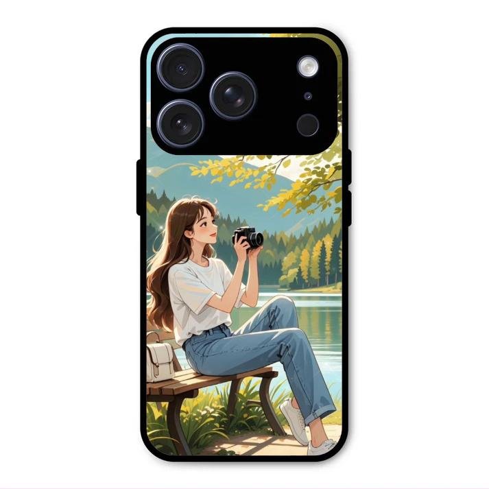 nature s frame glossy metal case cover for iPhone 17 Pro Max