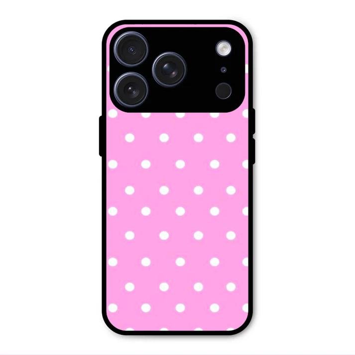 Pollaka Dot Glossy Metal Case Cover For iPhone 17 Pro Max