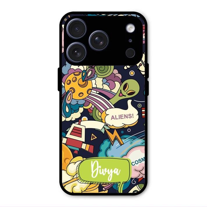Space Glossy Metal Case Cover For iPhone 17 Pro Max