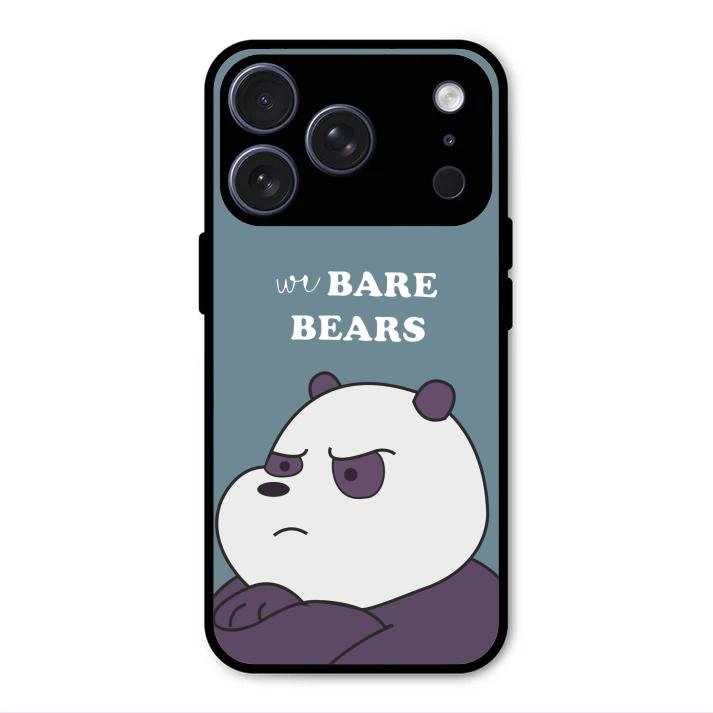 We Bare Bears Blue Glossy Metal Case Cover For iPhone 17 Pro Max