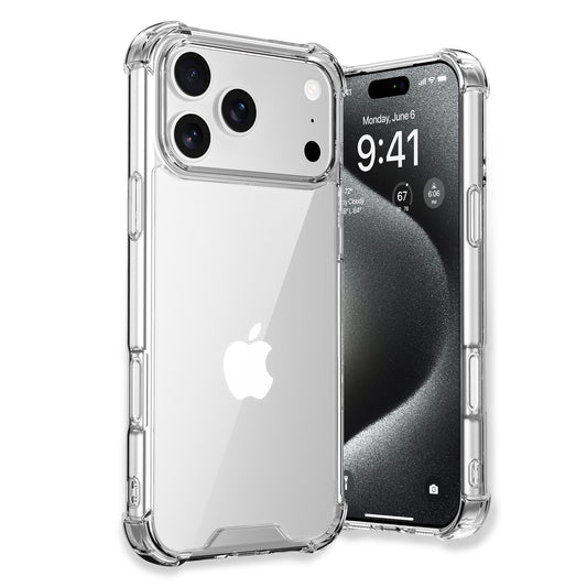 iPhone 17 Pro Max | iPhone 18 Pro Max Case  | Anti-scratch | Soft Shockproof Cushion Corners Camera Protection Back Cover | Hard Transparent Back Cover Case for iPhone 17 Pro Max | iPhone 18 Pro Max