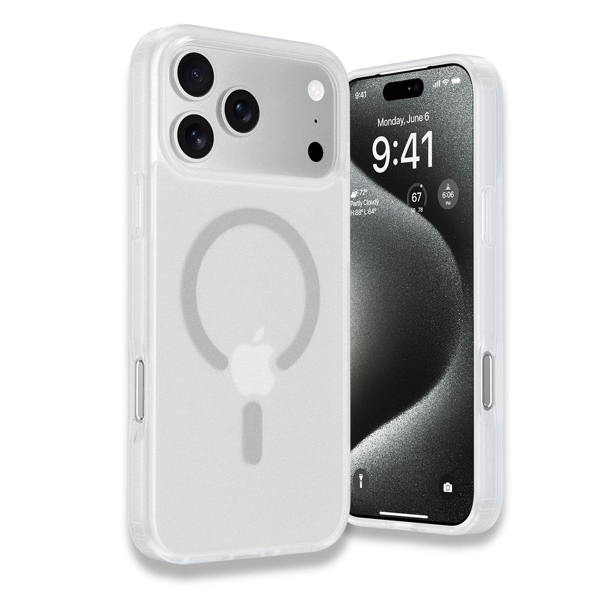 iPhone 17 Pro Max | iPhone 18 Pro Max Back Cover Matte Finish Magnetic for Magsafe Matte Sides Smooth Touch Back Case for iPhone 17 Pro Max | iPhone 18 Pro Max Cover