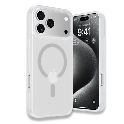iPhone 17 Pro Max | iPhone 18 Pro Max Back Cover Matte Finish Magnetic for Magsafe Matte Sides Smooth Touch Back Case for iPhone 17 Pro Max | iPhone 18 Pro Max Cover