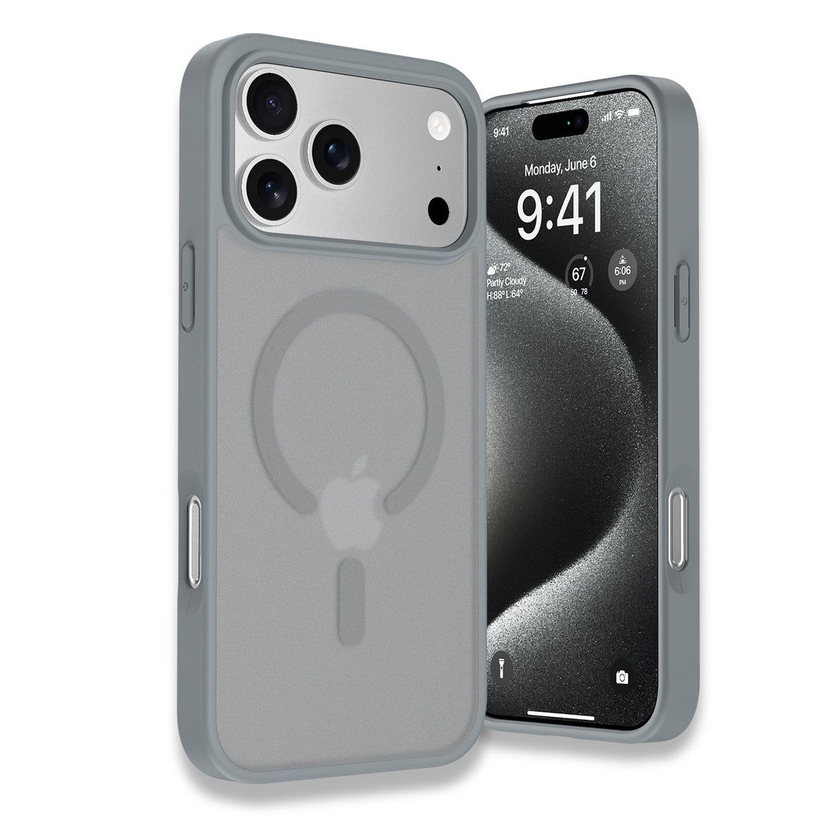 iPhone 17 Pro Max | iPhone 18 Pro Max Back Cover Matte Finish Magnetic for Magsafe Matte Sides Smooth Touch Back Case for iPhone 17 Pro Max | iPhone 18 Pro Max Cover