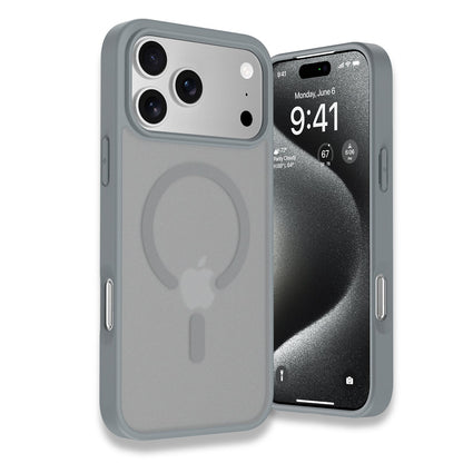 iPhone 17 Pro Max | iPhone 18 Pro Max Back Cover Matte Finish Magnetic for Magsafe Matte Sides Smooth Touch Back Case for iPhone 17 Pro Max | iPhone 18 Pro Max Cover