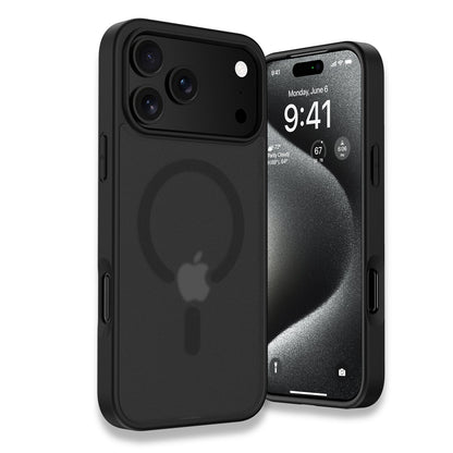 iPhone 17 Pro Max | iPhone 18 Pro Max Back Cover Matte Finish Magnetic for Magsafe Matte Sides Smooth Touch Back Case for iPhone 17 Pro Max | iPhone 18 Pro Max Cover