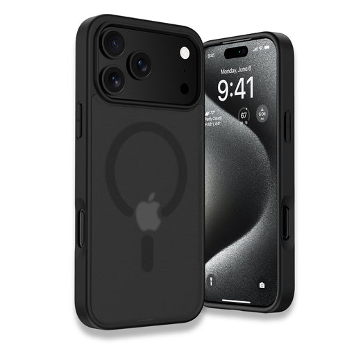 iPhone 17 Pro Max | iPhone 18 Pro Max Back Cover Matte Finish Magnetic for Magsafe Matte Sides Smooth Touch Back Case for iPhone 17 Pro Max | iPhone 18 Pro Max Cover
