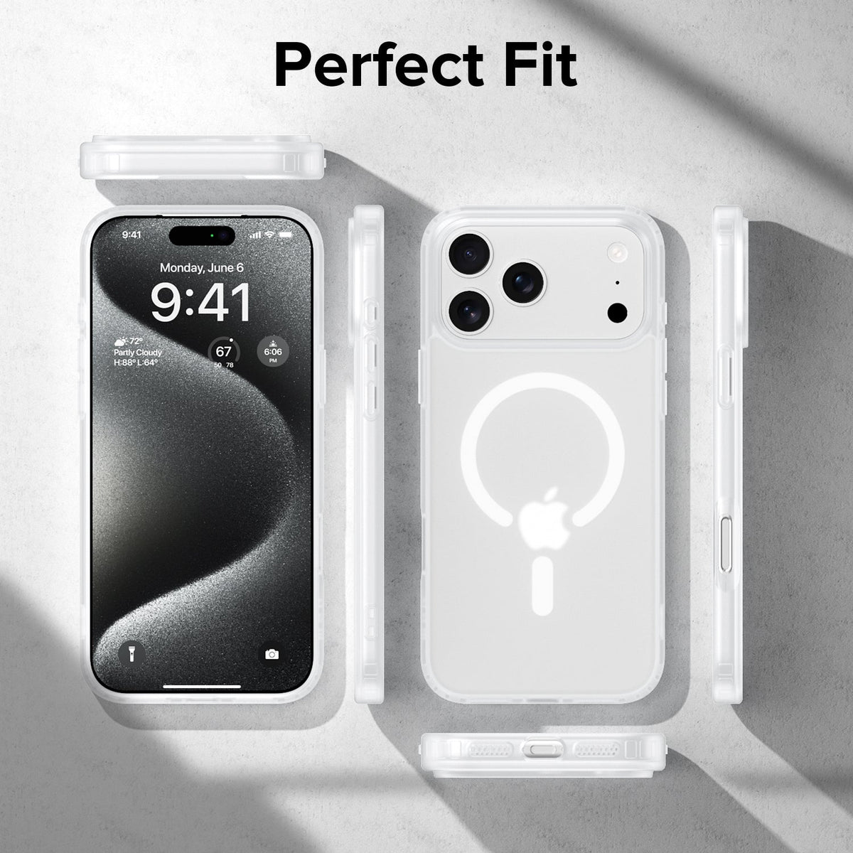 iPhone 17 Pro Max | iPhone 18 Pro Max Back Cover Matte Finish Magnetic for Magsafe Matte Sides Smooth Touch Back Case for iPhone 17 Pro Max | iPhone 18 Pro Max Cover