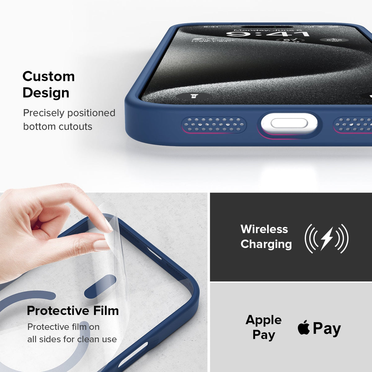 Apple iPhone 17 Pro Max | iPhone 18 Pro Max Cover, Transparent Back, Matte Sides, Magsafe Compatible, Thin Fit Grip, Shockproof, iPhone 17 Pro Max | iPhone 18 Pro Max Back Case Cover