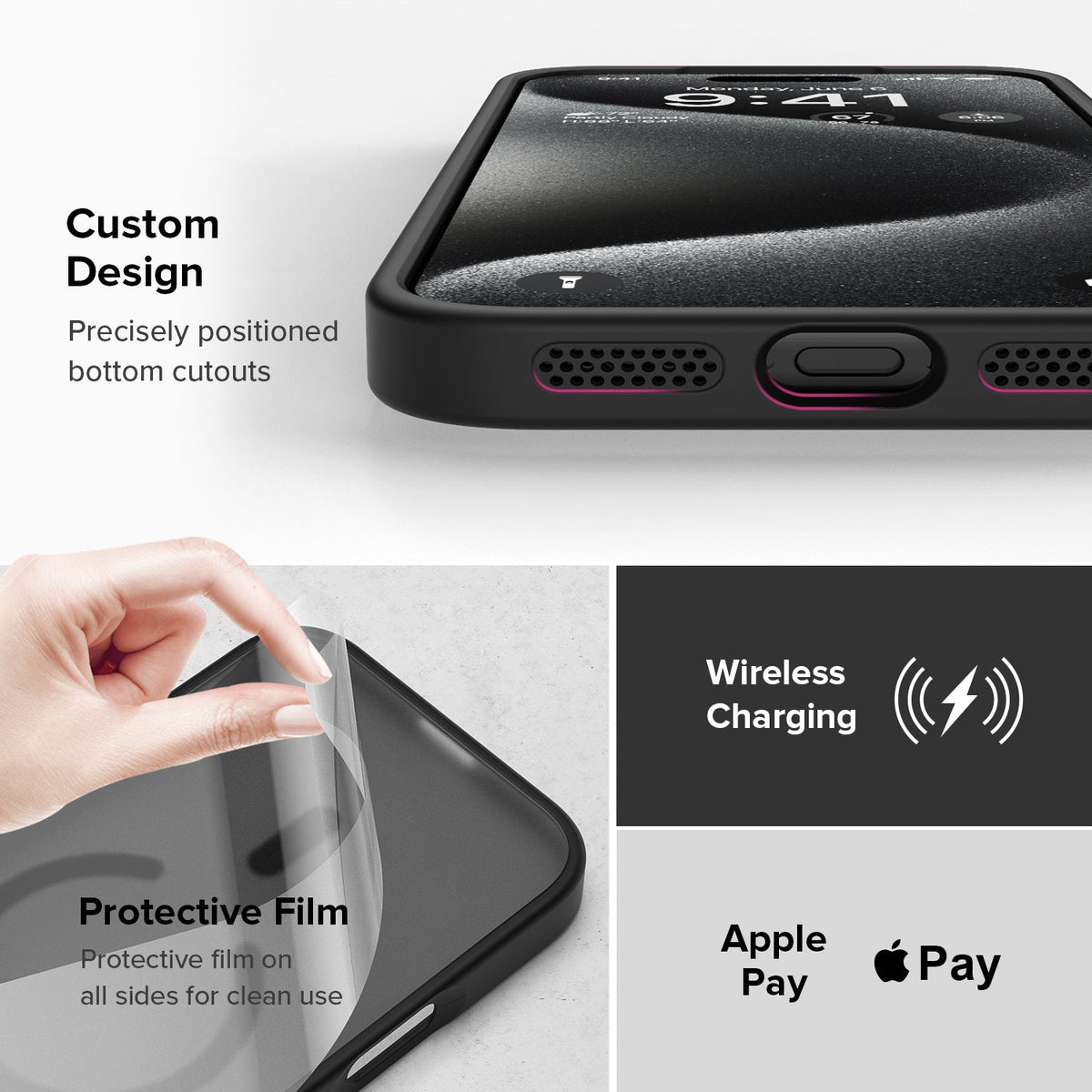 iPhone 17 Pro Max | iPhone 18 Pro Max Back Cover Matte Finish Magnetic for Magsafe Matte Sides Smooth Touch Back Case for iPhone 17 Pro Max | iPhone 18 Pro Max Cover