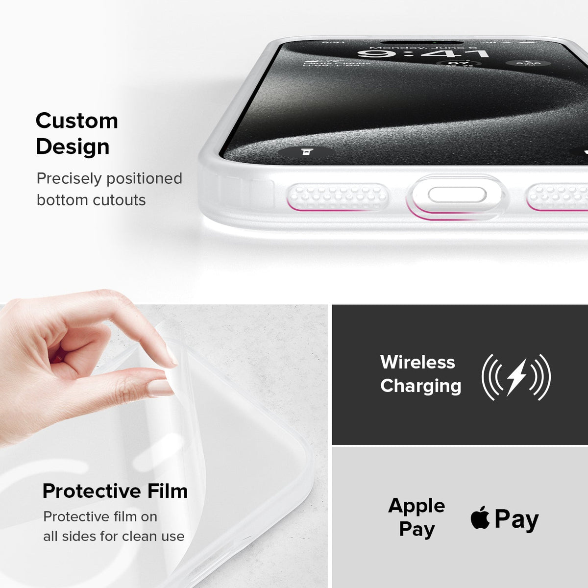 iPhone 17 Pro Max | iPhone 18 Pro Max Back Cover Matte Finish Magnetic for Magsafe Matte Sides Smooth Touch Back Case for iPhone 17 Pro Max | iPhone 18 Pro Max Cover