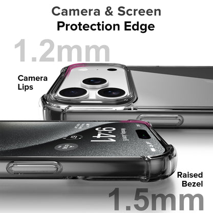 iPhone 17 Pro Max | iPhone 18 Pro Max Case  | Anti-scratch | Soft Shockproof Cushion Corners Camera Protection Back Cover | Hard Transparent Back Cover Case for iPhone 17 Pro Max | iPhone 18 Pro Max