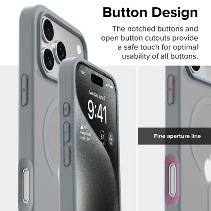 iPhone 17 Pro Max | iPhone 18 Pro Max Back Cover Matte Finish Magnetic for Magsafe Matte Sides Smooth Touch Back Case for iPhone 17 Pro Max | iPhone 18 Pro Max Cover