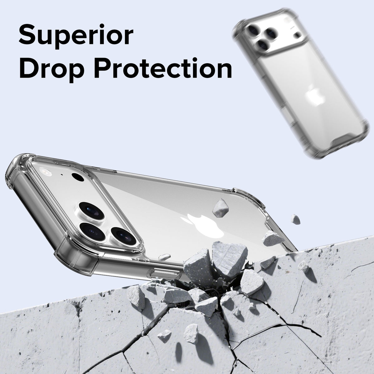 iPhone 17 Pro Max | iPhone 18 Pro Max Case  | Anti-scratch | Soft Shockproof Cushion Corners Camera Protection Back Cover | Hard Transparent Back Cover Case for iPhone 17 Pro Max | iPhone 18 Pro Max