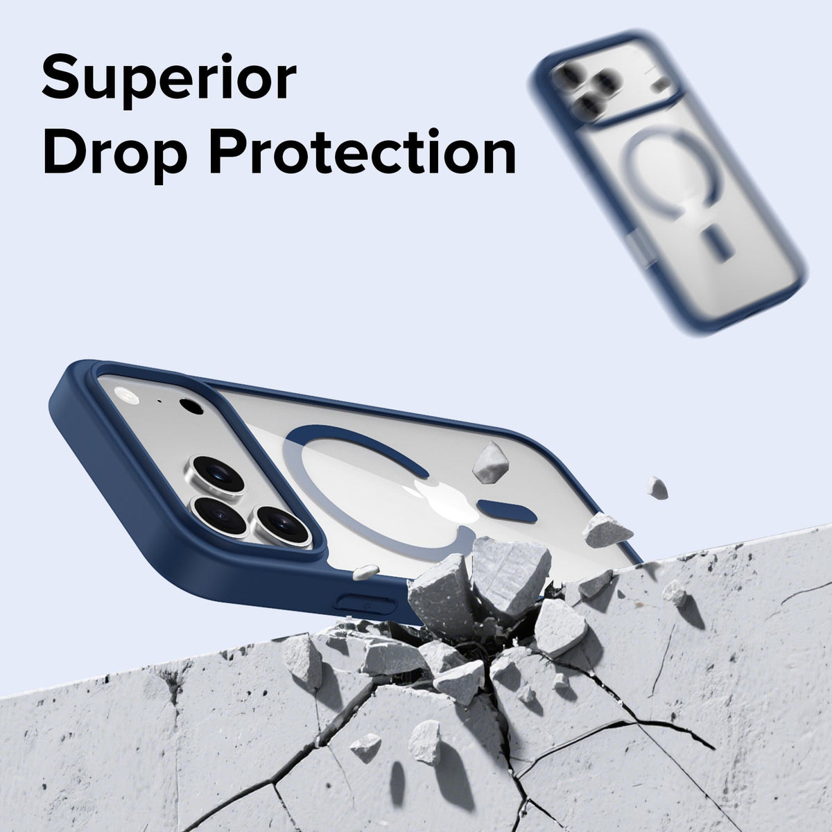 Apple iPhone 17 Pro Max | iPhone 18 Pro Max Cover, Transparent Back, Matte Sides, Magsafe Compatible, Thin Fit Grip, Shockproof, iPhone 17 Pro Max | iPhone 18 Pro Max Back Case Cover
