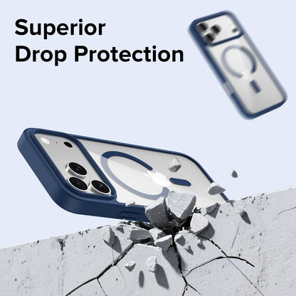 Apple iPhone 17 Pro Max | iPhone 18 Pro Max Cover, Transparent Back, Matte Sides, Magsafe Compatible, Thin Fit Grip, Shockproof, iPhone 17 Pro Max | iPhone 18 Pro Max Back Case Cover
