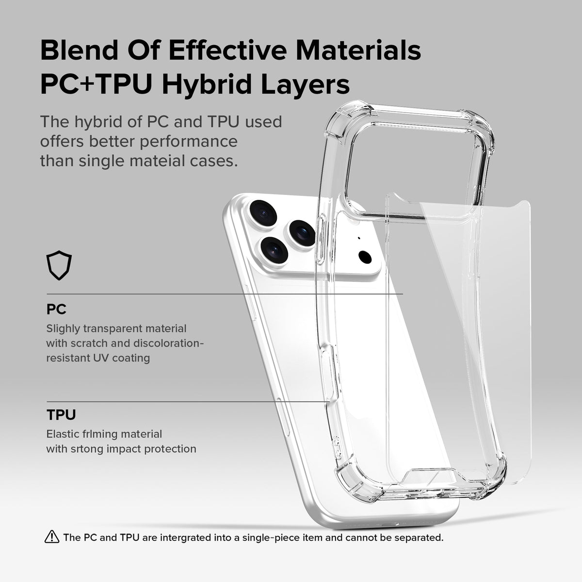 iPhone 17 Pro Max | iPhone 18 Pro Max Case  | Anti-scratch | Soft Shockproof Cushion Corners Camera Protection Back Cover | Hard Transparent Back Cover Case for iPhone 17 Pro Max | iPhone 18 Pro Max