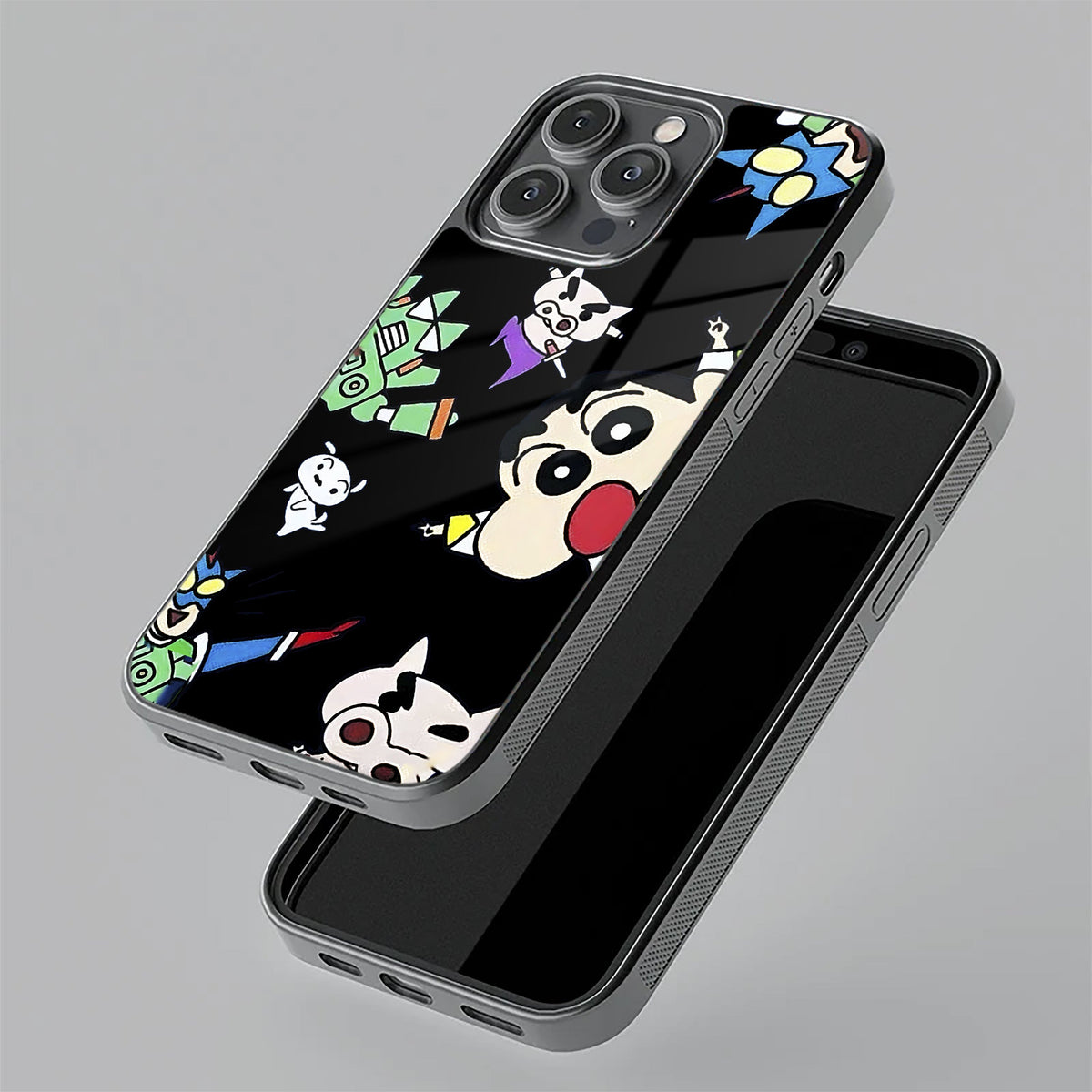 Cartoon Pattern Glass Case Cover For iPhone 17 Pro Max
