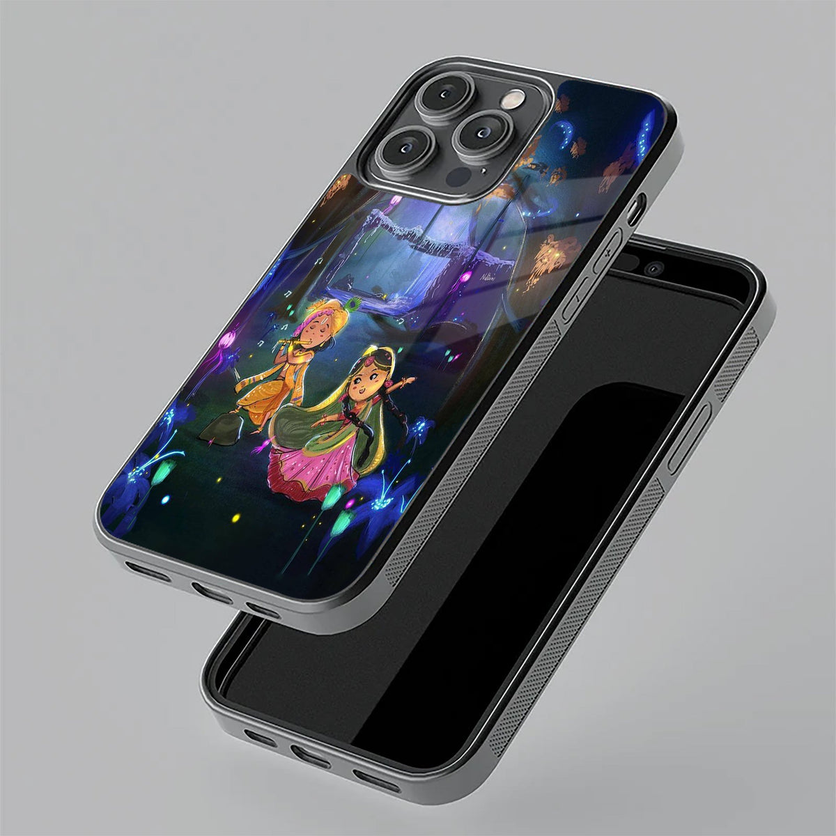 Enchanted Radha Krishna Phone Case For iPhone 17 Pro Max