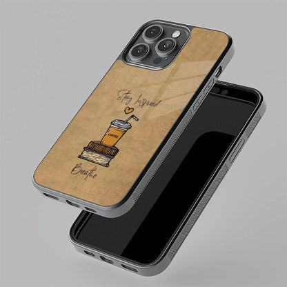 Inspired Sips Glass Case Cover For iPhone 17 Pro Max