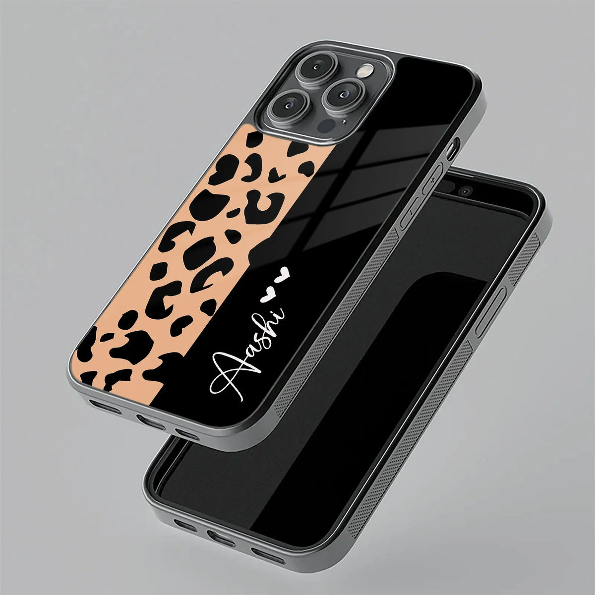 Leopard Glass Case Cover For iPhone 17 Pro Max
