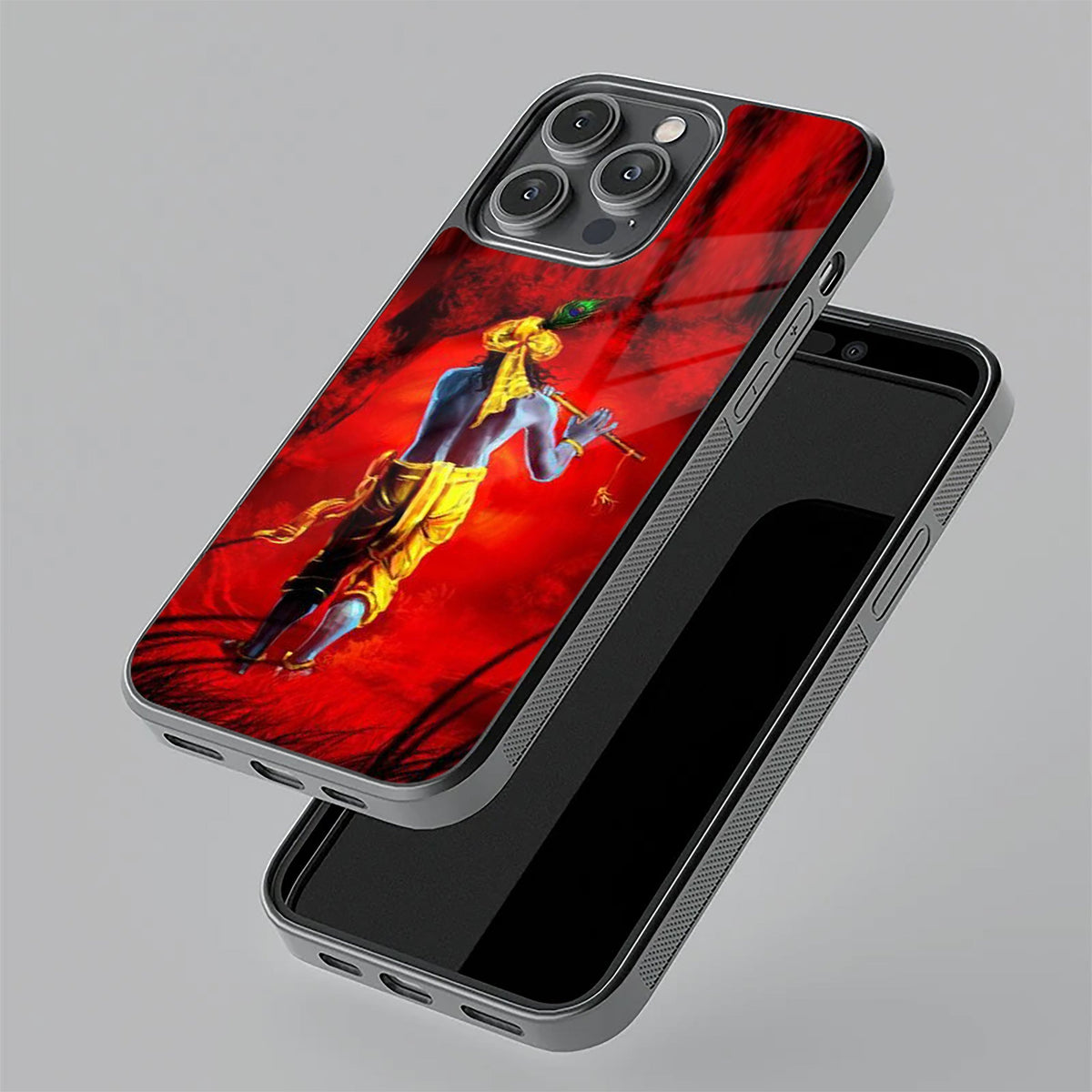 Mystic Krishna Flute Phone Case For iPhone 17 Pro Max