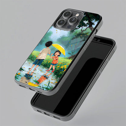 Raindrop Moments Glass Case Cover For iPhone 17 Pro Max