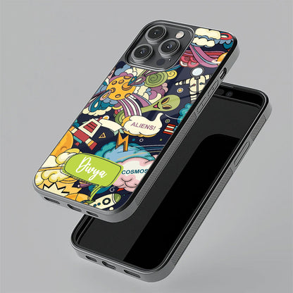 Space Glass Case Cover For iPhone 17 Pro Max
