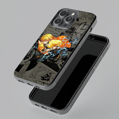 Zenitsu Manga Glass Case Cover For iPhone 17 Pro Max