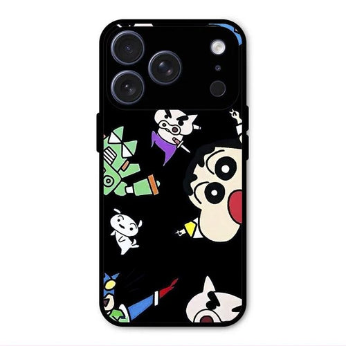 Cartoon Pattern Glass Case Cover For iPhone 17 Pro Max