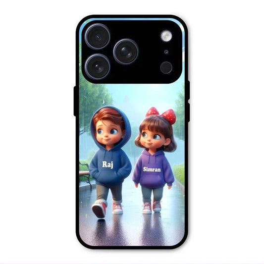 Couple Glass Case Cover For iPhone 17 Pro Max