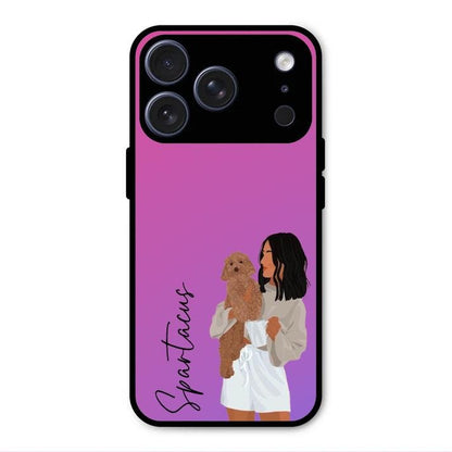 Customize Pet Name Glass Case For iPhone 17 Pro Max