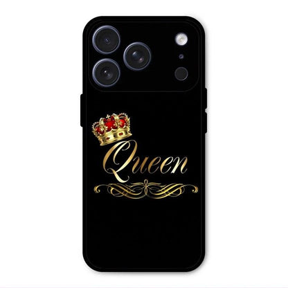 Cute Queen With Crown Glass Case For iPhone 17 Pro Max