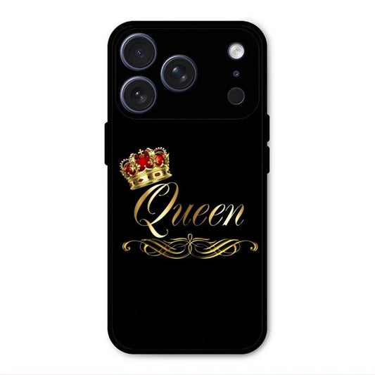 Cute Queen With Crown Glass Case For iPhone 17 Pro Max