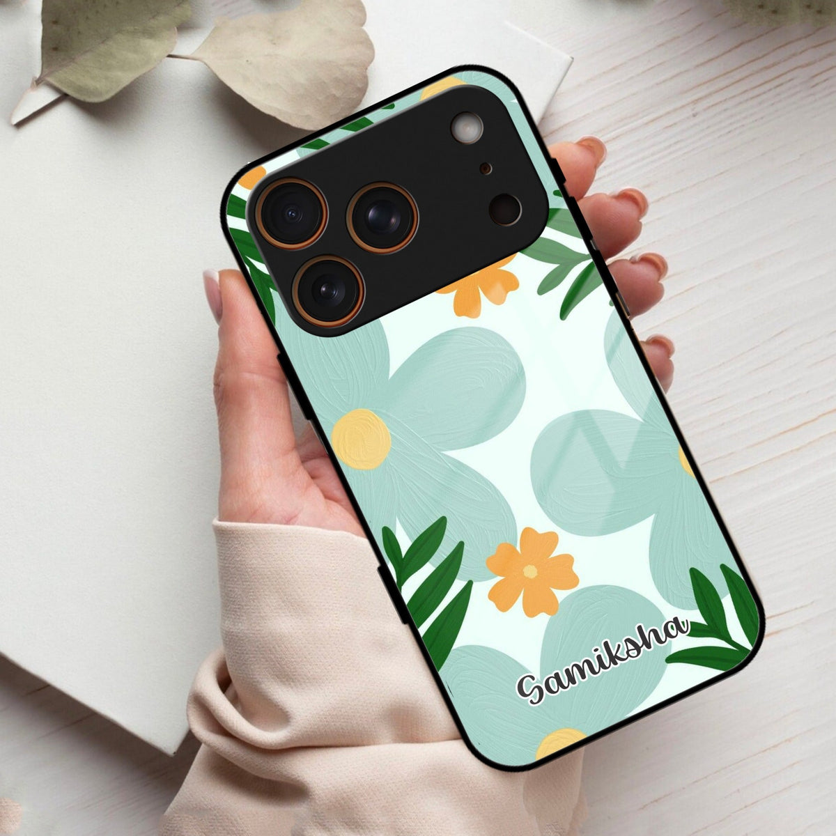 Daisy Dreams Customized Glass Case Cover For iPhone 17 Pro Max
