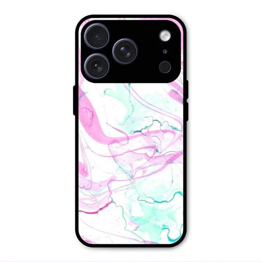 Fashion Marble Texture Glossy Metal Case Cover For iPhone 17 Pro Max