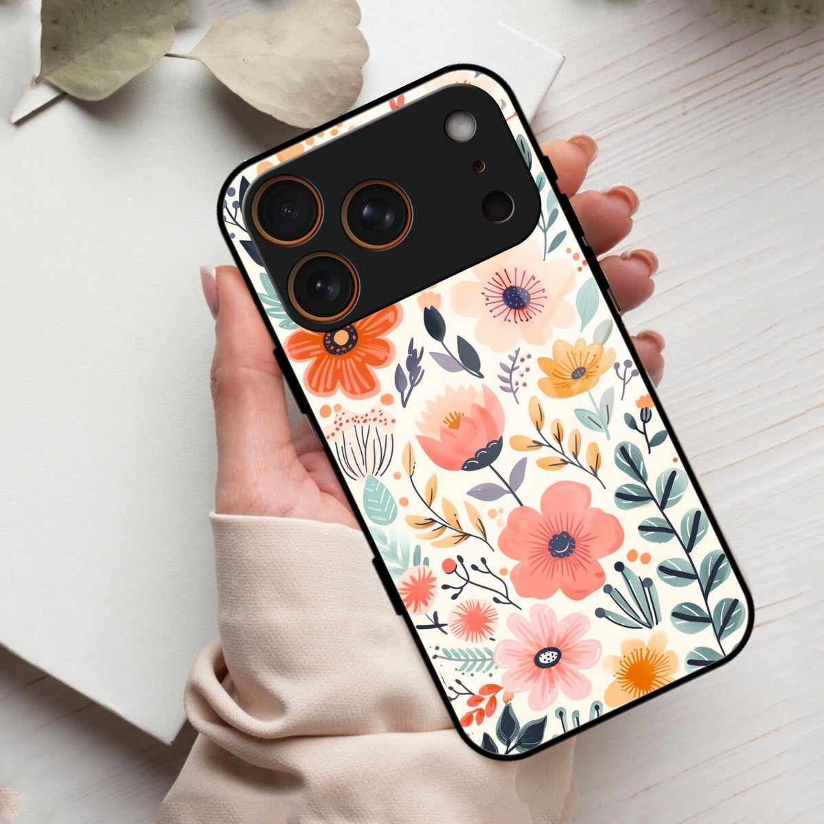Garden of Delights Glass Case Cover For iPhone 17 Pro Max