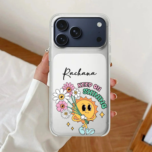 Keep Shining Customize Transparent Silicon Case For iPhone 17 Pro Max