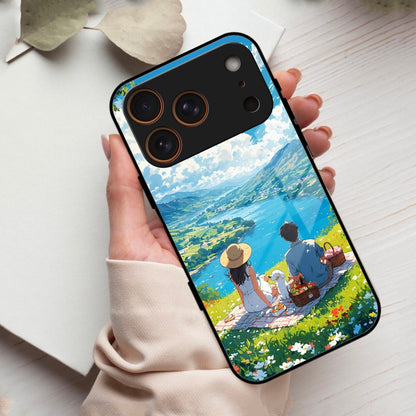 Lakeside Whimsy Glass Case Cover For iPhone 17 Pro Max