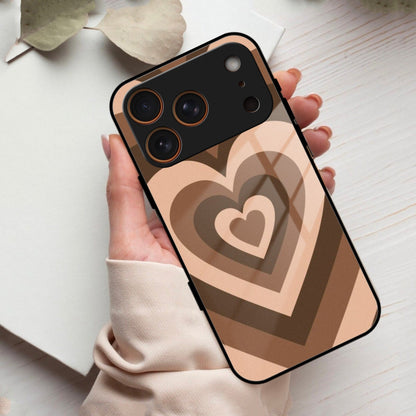 Latte Love Patter Glass Case Cover - Coffee For iPhone 17 Pro Max