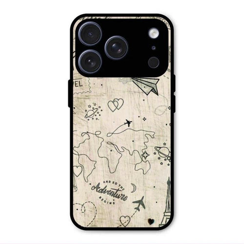 Map Mania Glass Case Cover For iPhone 17 Pro Max