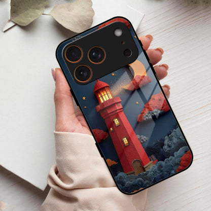 Moonlight Lighthouse Aesthetic Phone Case Cover For iPhone 17 Pro Max