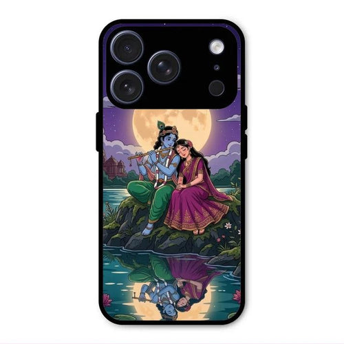 Moonlight Radha Krishna Phone Case For iPhone 17 Pro Max