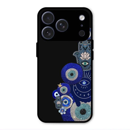 Mystic Evil Eye Glass Phone Case For iPhone 17 Pro Max