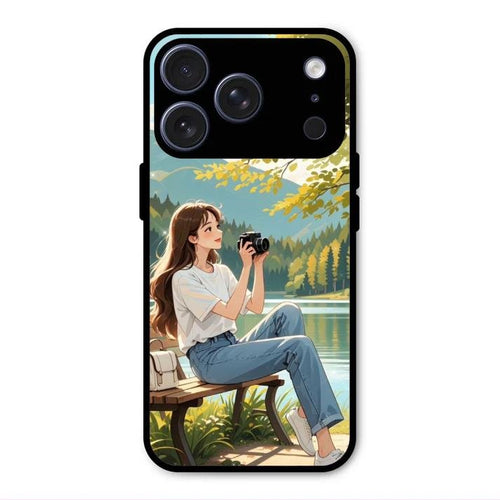 nature s frame glossy metal case cover for iPhone 17 Pro Max
