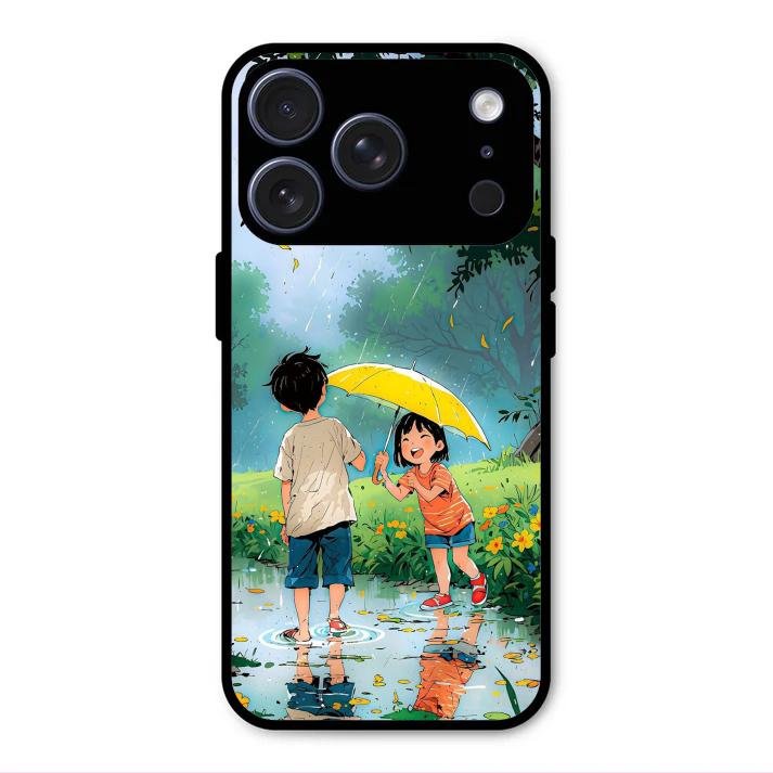 Raindrop Moments Glass Case Cover For iPhone 17 Pro Max