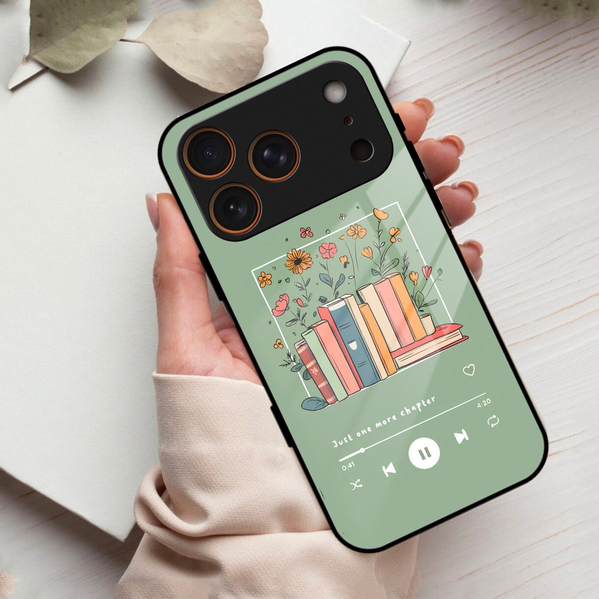 Soft Volume Stories Glass Case Cover For iPhone 17 Pro Max